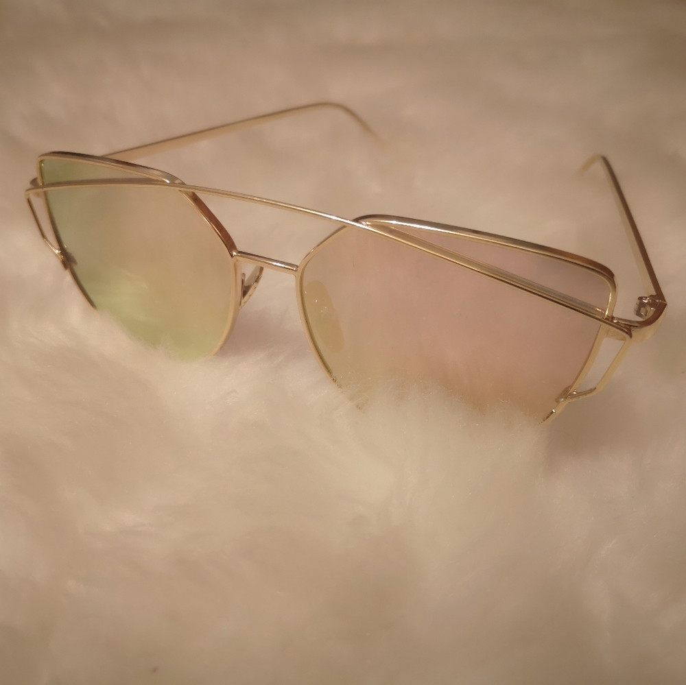 Rose gold sunglasses